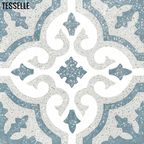Santiago Clarillo 8" Square Terrazzo Cement Tile
