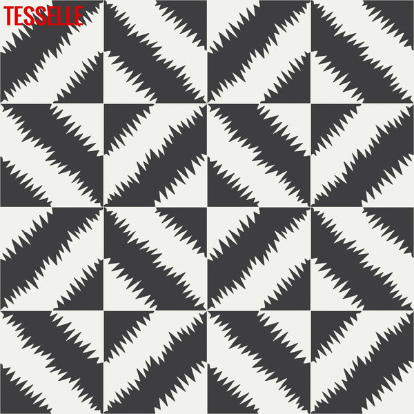 Serrata La Kiva 8" Square Cement Tile 5