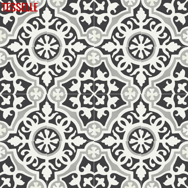 Sevilla Alameda 8" Square Cement Tile 1