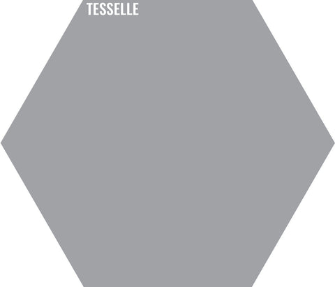 Shale 8918 - 9"x8" Hexagonal Cement Tile