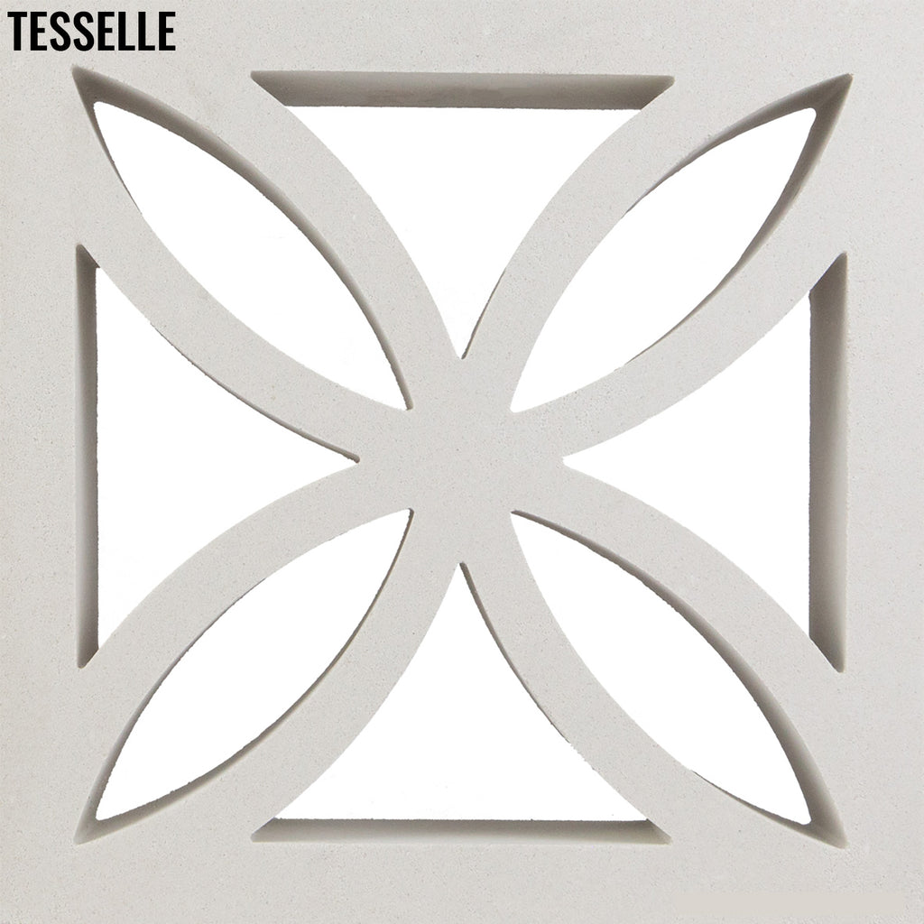 Shamrock White 11.4" Cement Breeze Block a