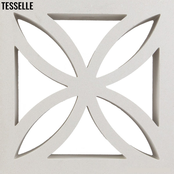 Shamrock White 11.4" Cement Breeze Block a