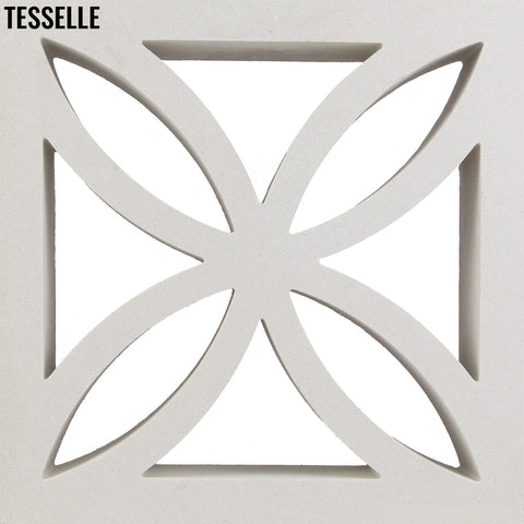 Shamrock White 11.4" Cement Breeze Block a