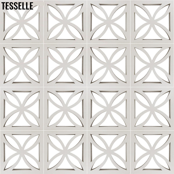 Shamrock White Cement 11.4" Cement Breeze Block 1