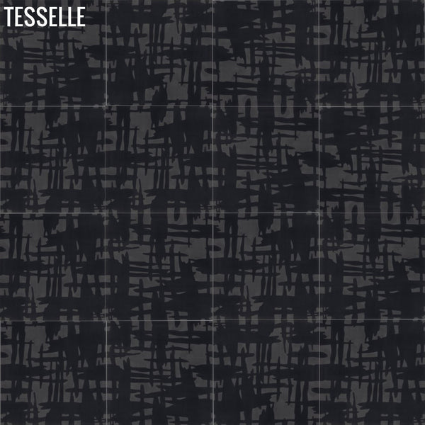 Shannon Ravenna Cement Tile in Random Layout