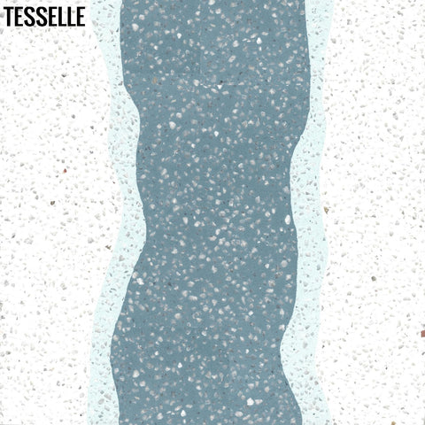 Shoreline Eastport 8" Square Terrazzo Cement Tile