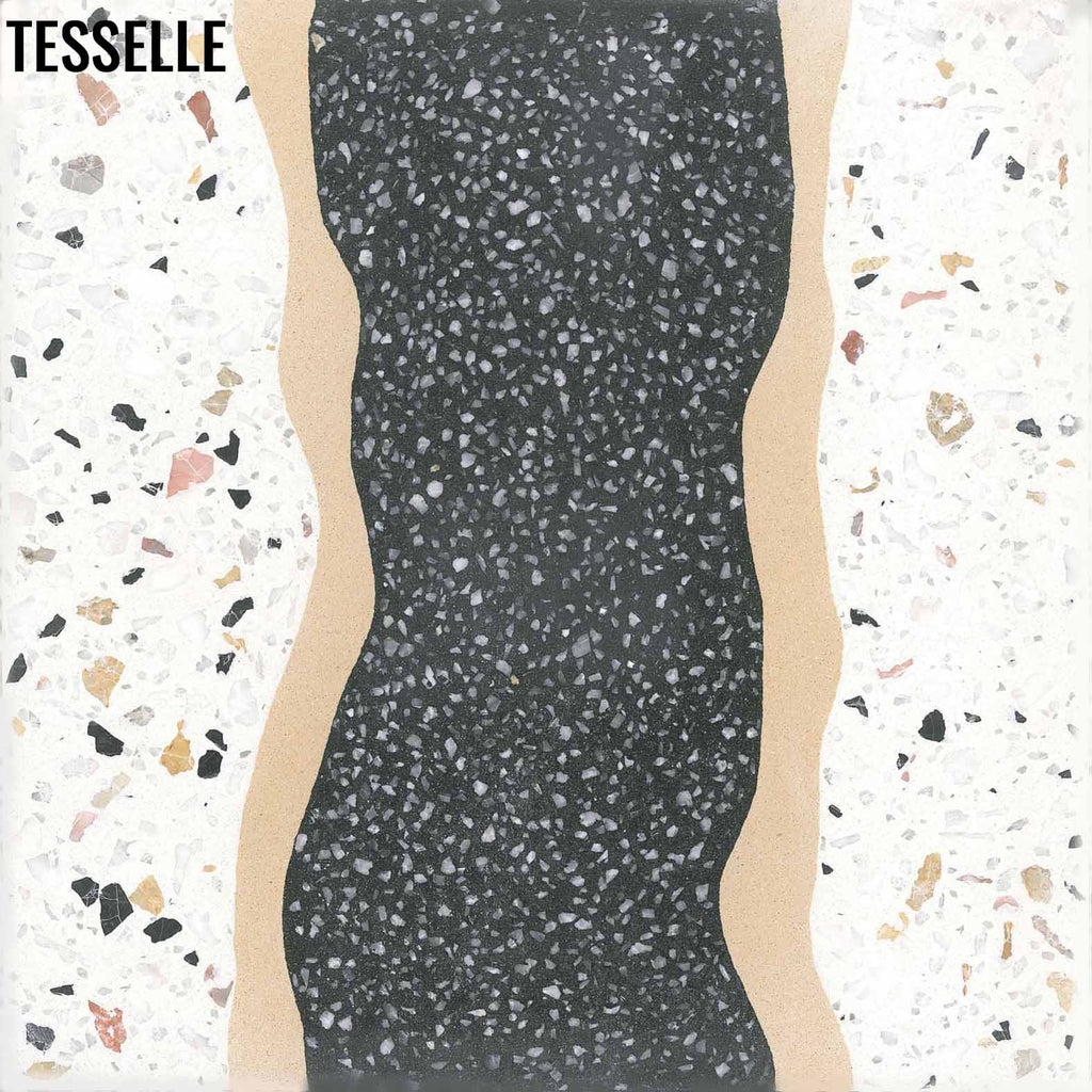 Shoreline Rockport 8" Square Terrazzo Cement Tile