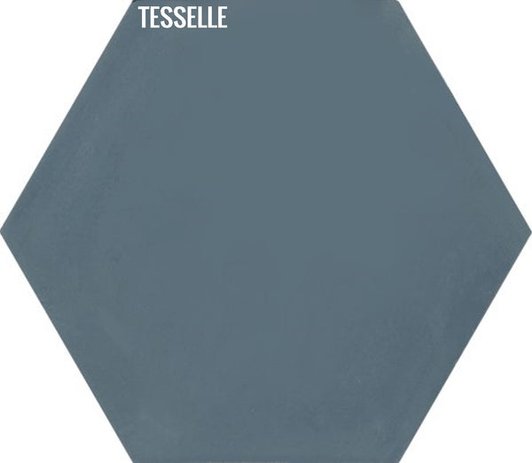 Cosmos Ocean 9x8" Hexagonal Cement Tile
