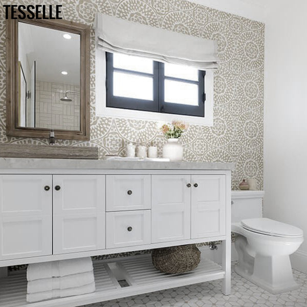 Bathroom remodel by Jonathan Scott for HGTV's Brother vs. Brother series, Grey