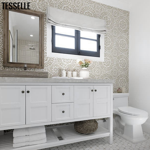 Bathroom remodel by Jonathan Scott for HGTV's Brother vs. Brother series, Grey