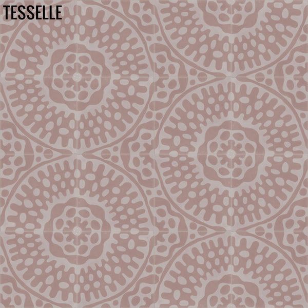 Sonora Blush 8" Square Cement Tile