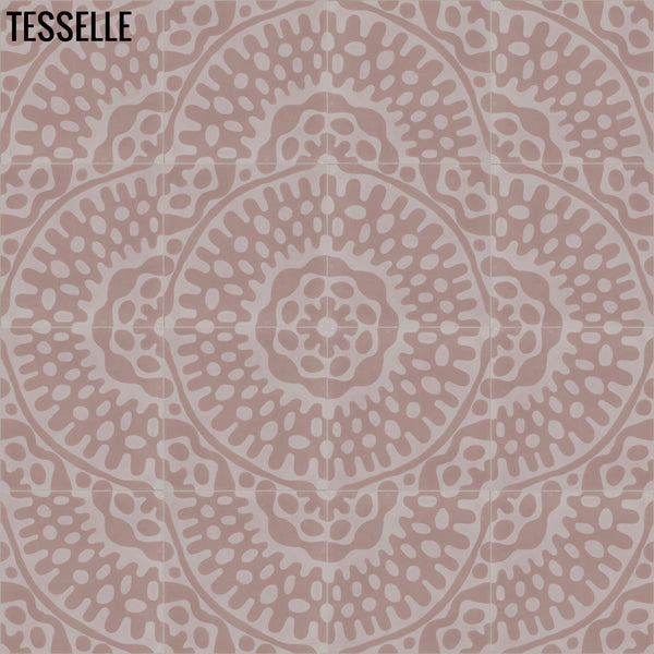Sonora Blush 8" Square Cement Tile