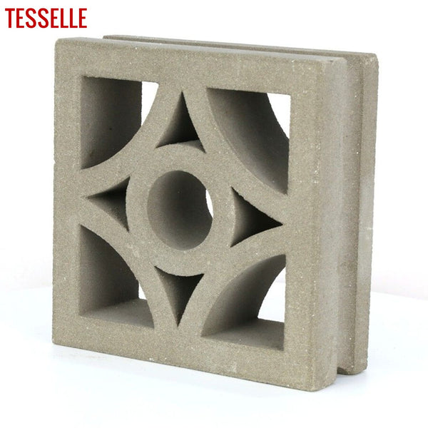 Starlight Natural Cement 7.5" Breeze Block | Grey 2