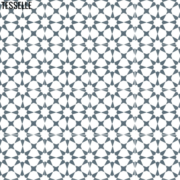Starre Newbury 8" Square Cement Tile 1