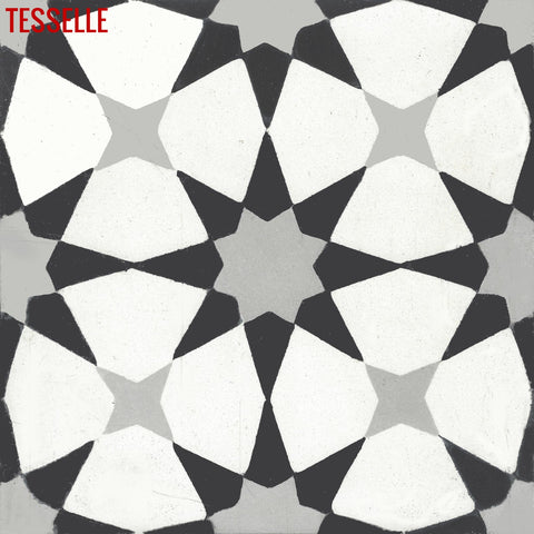 Starre Prismatic 8" Square Cement Tile