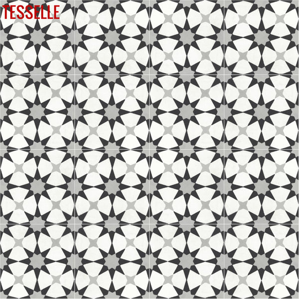 Starre Prismatic 8" Square Cement Tile 1