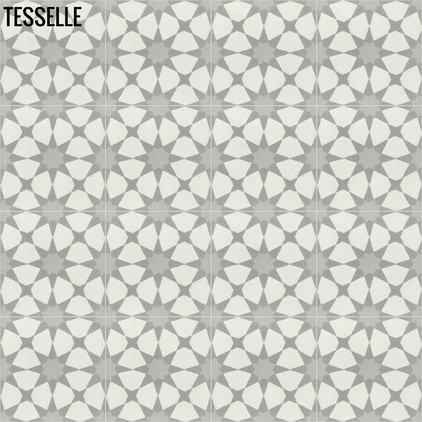 Starre Strata 8" Square Cement Tile 4x4