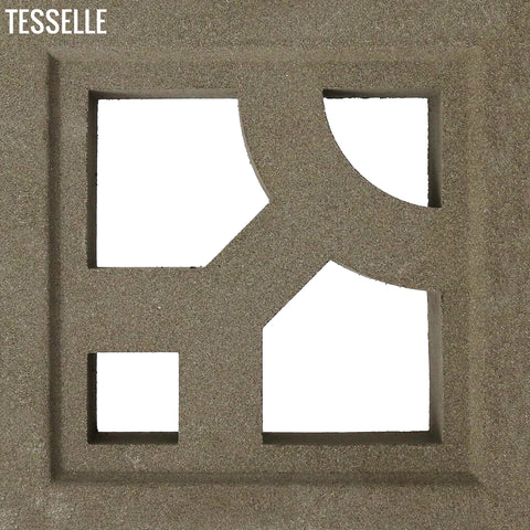 Structure Natural Cement 7.5" Breeze Block | Grey