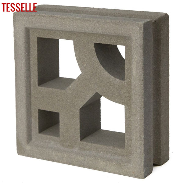 Structure Natural Cement 7.5" Breeze Block | Grey 2