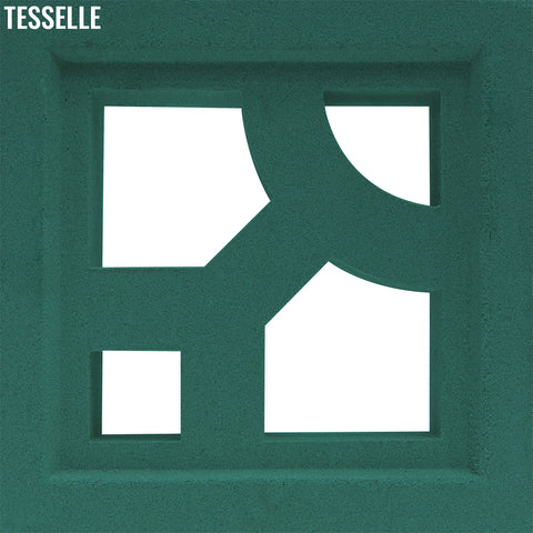 Structure Jade Green 7.5" Cement Breeze Block