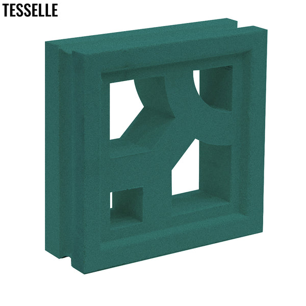 Structure Jade Green 7.5" Cement Breeze Block 1