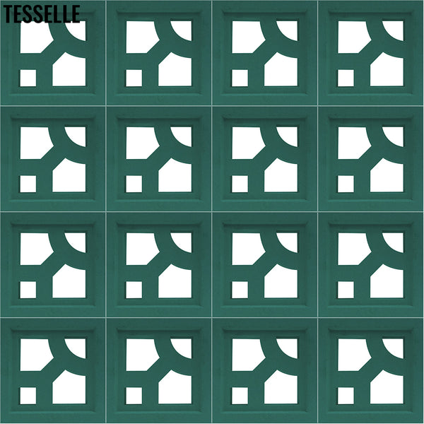 Structure Jade Green 7.5" Cement Breeze Block 2