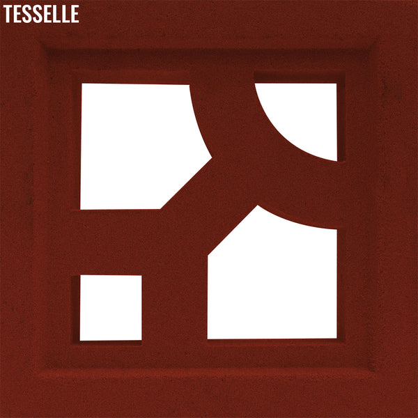 Structure Scarlet Red 7.5" Cement Breeze Block