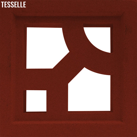 Structure Scarlet Red 7.5" Cement Breeze Block
