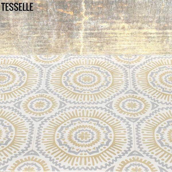 Suncatcher Norte 8" Square Cement Tile Patio
