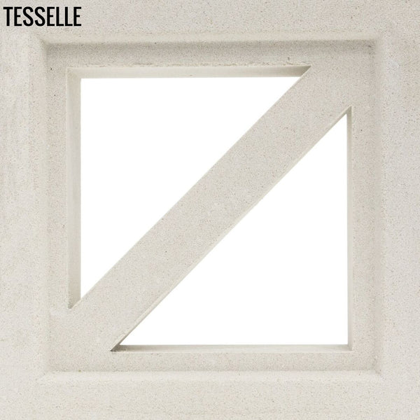 Traverse Lily White 7.5" Cement Breeze Block