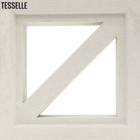 Traverse Lily White 7.5" Cement Breeze Block