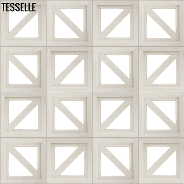 Traverse Lily White 7.5" Cement Breeze Block3