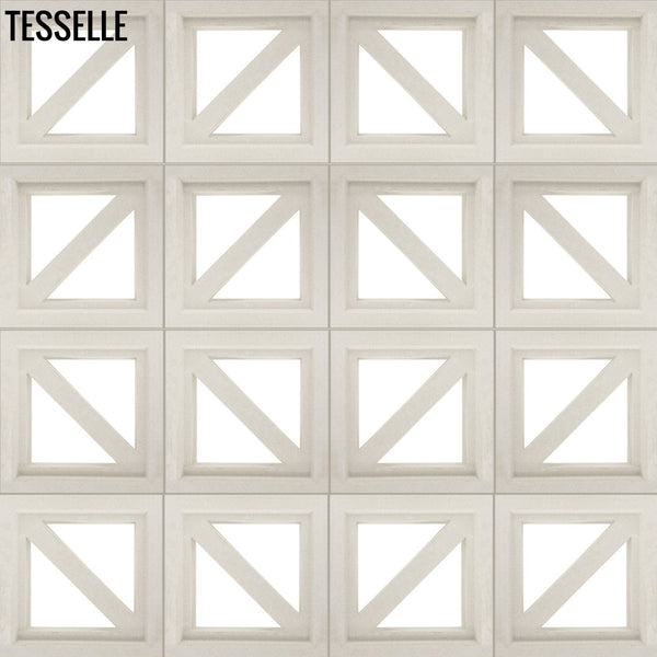 Traverse Lily White 7.5" Cement Breeze Block5