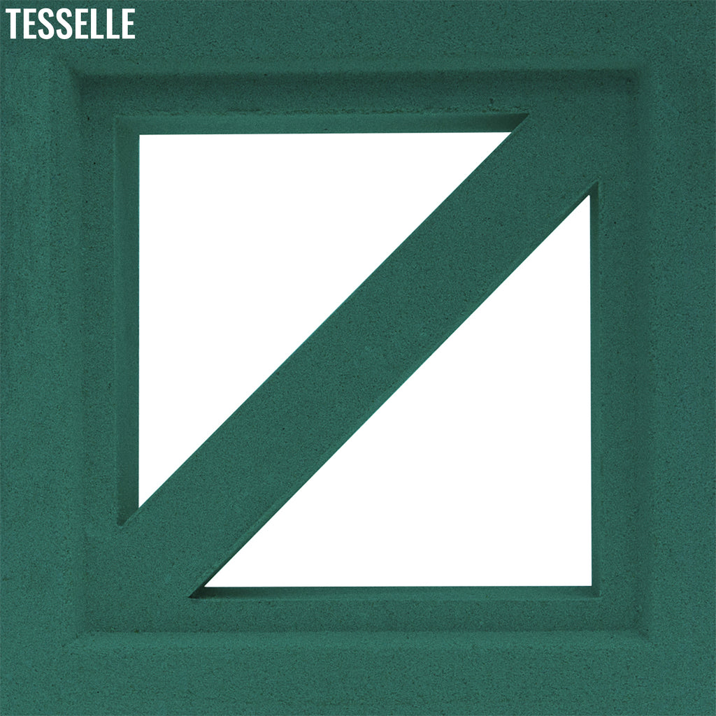 Traverse Jade Green 7.5" Cement Breeze Block