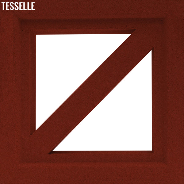 Traverse Scarlet Red 7.5" Cement Breeze Block
