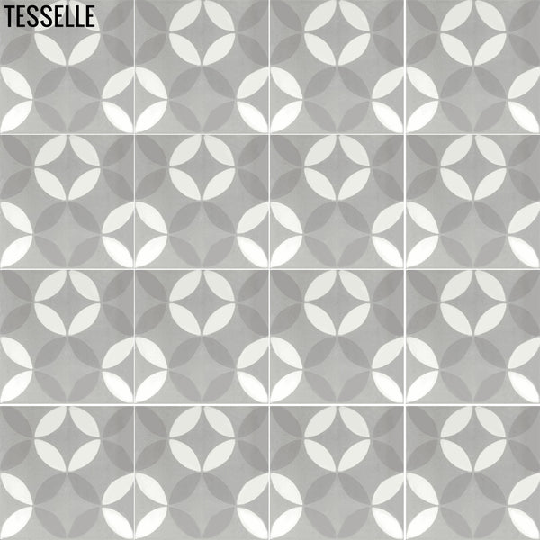 Tropez Chemin 8" Square Cement Tile 1
