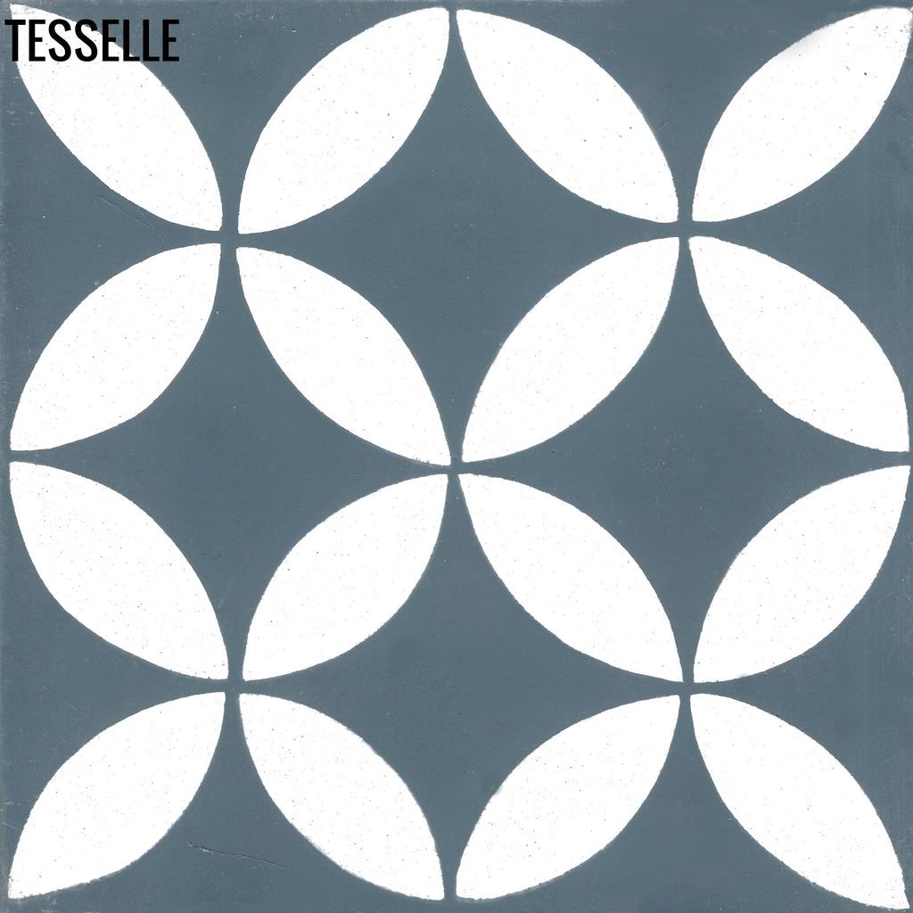 Tropez Ocean 8" Square Cement Tile