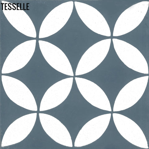 Tropez Ocean 8" Square Cement Tile