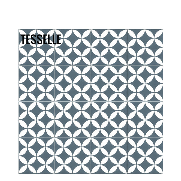 Tropez Ocean 8" Square Cement Tile