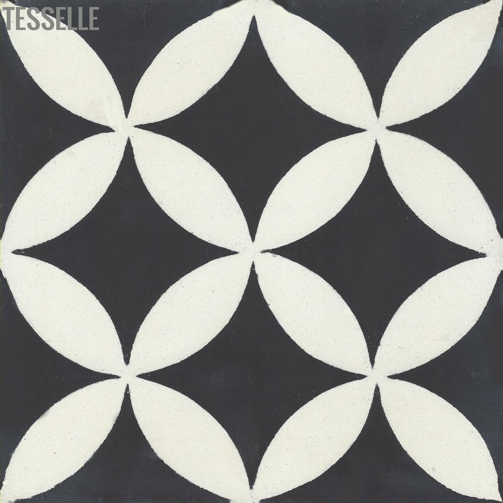 Tropez Nocturne 8" Square Cement Tile