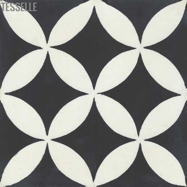 Tropez Nocturne 8" Square Cement Tile