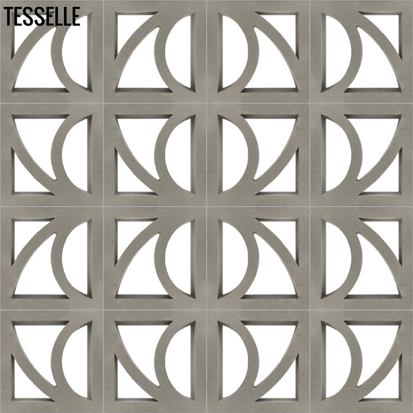 Verona Grey 11.4" Cement Breeze Block 4