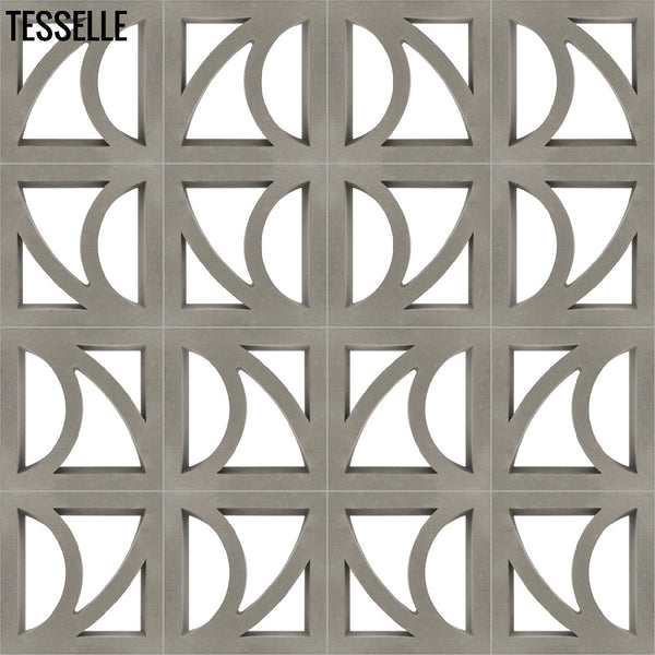 Verona Grey 11.4" Cement Breeze Block 5