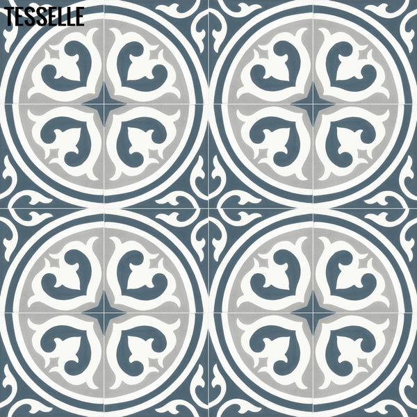 Villa La Paz 8" Square Cement Tile 1