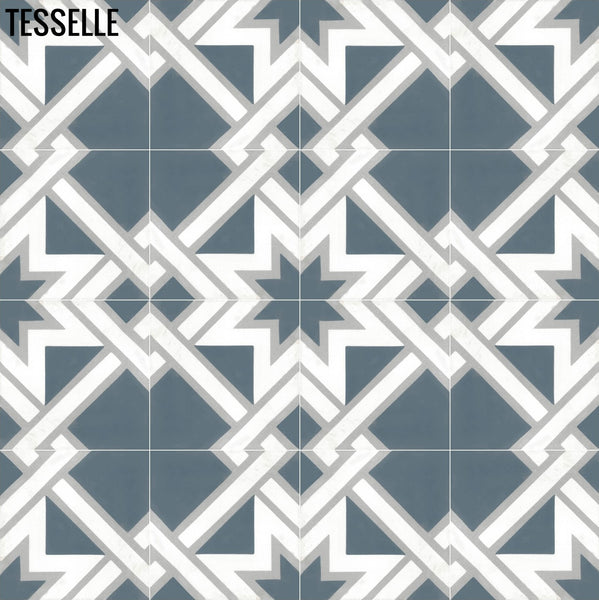 Villada Toluca 8" Square Cement Tile 1