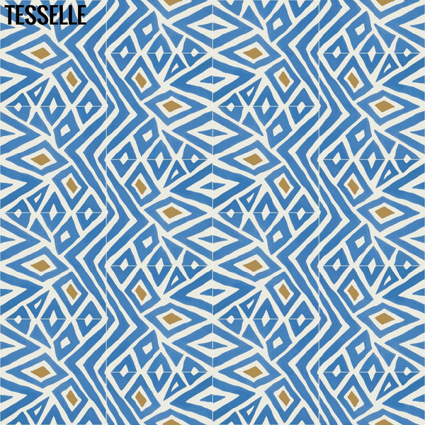 Zanzi Moxie 8" Square Cement Tile Layout 1