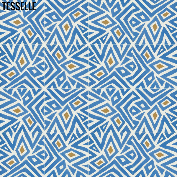 Zanzi Moxie 8" Square Cement Tile Layout 3