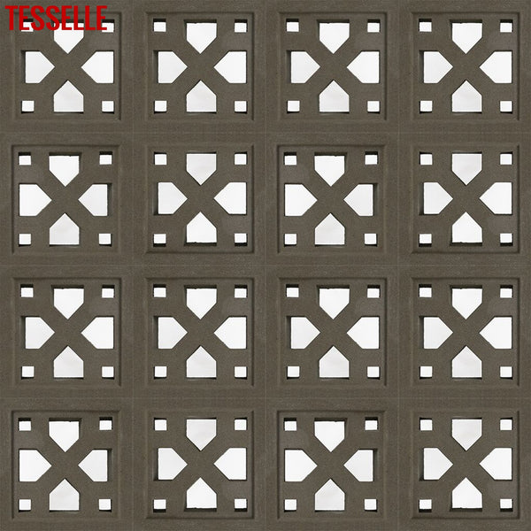Crossing Grey 7.5" Cement Breeze Block