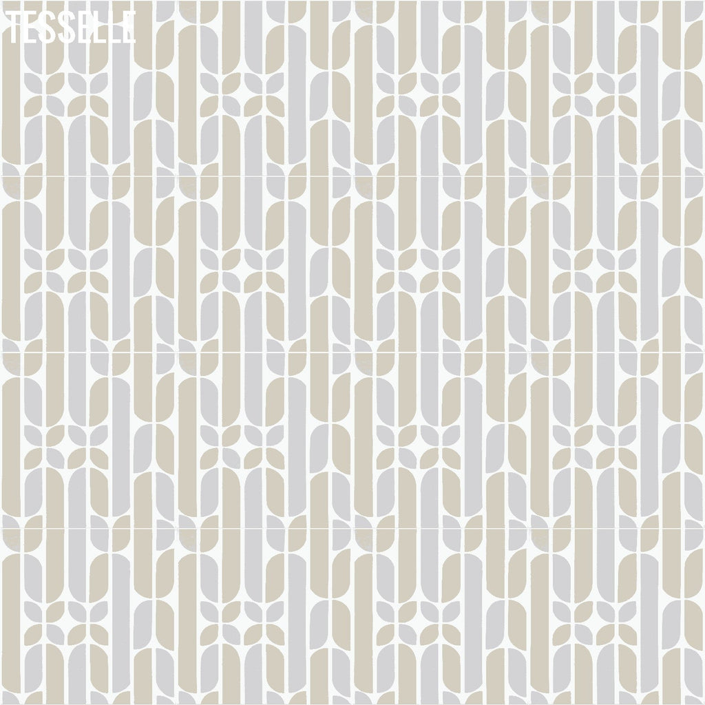 Cara Cara Sand 8" Square Cement Tile by Trina Turk R2
