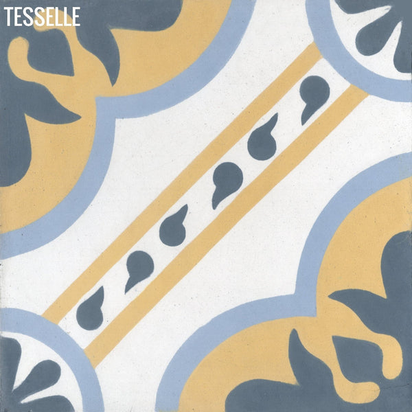 Colette Toulon 8" Square Cement Tile